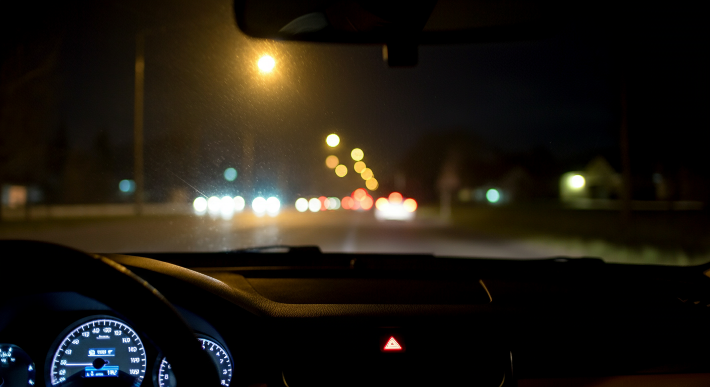 Driving home at night - when the session ends but the thoughts continue